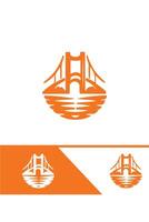 The Bridge of Unity bridge logo design vector