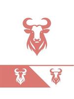 Kinghorn Bull Ranch bull logo vector