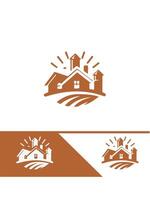 Freshly Planted Fields FARM FIELD logo vector