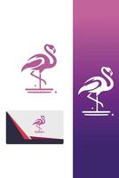 Vibrant Flamingo Logo vector
