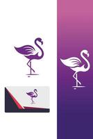 Feathers of Flamingo Logo vector