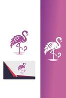 Flamingo Flair Design vector