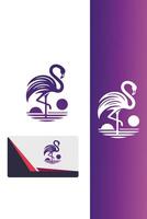 Red Flame Flaminingo Logo vector