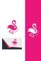 The Pink Flamingo Logo vector