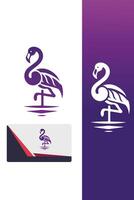 The Flamingo Spot Logo Design vector