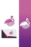 Flamingo Charm Logo vector