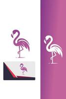 The Flamingo Nest Logo Design vector