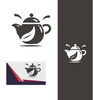 The Steaming Teapot Logo Design vector