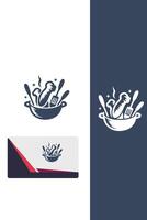 Crispy Bites Co Fry Cooking logo vector
