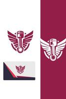Air Piston Dynamics Piston Wings logo vector