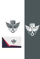 Piston Flight Co Piston Wings vector