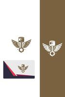 Aero Piston Dynamics Piston Wings logo vector