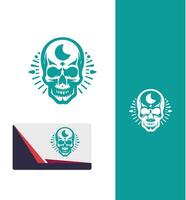 Skull Knights skull logo design vector