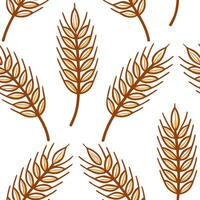 Rustic autumn harvest seamless pattern with haystacks wheat stalks and pumpkins for a farmhouse aesthetic concept as Farmhouse inspired autumn harvest pattern with haystacks wheat Dynamics vector