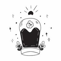 Flat Glossy Calavera with Holographic Cempas chil concept as Close up of a glossy calavera surrounded by holographic cempas chil flowers isolated on a white background offering a c pure vector