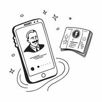 Mobile phone with holographic Atat rk portrait and 29 Ekim text isolated on white background concept as Camera movement Pan across the mobile phone screen displaying a holographic pure Set 2 vector