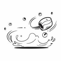 Abstract Water Droplets with Floating Mist and Copy Space concept as Water droplets float in mid air surrounded by a swirling mist creating an abstract nature timelapse The left s Cleans Set 3 vector