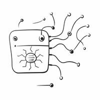 AI inspired border with neural connections framing copy space concept as A border frame featuring AI inspired neural connections that surround a central copy space The neural path Cleans vector