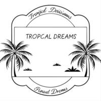 Beach Sunset and Palms Border Frame with Copy Space concept as A border frame featuring a beach sunset and palm trees on opposite sides with ample copy space in the middle Tropica Cleans Set 2 vector