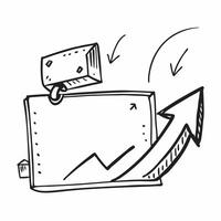 Border frame with arrow and briefcase for Development concept as A border frame design featuring an arrow and a briefcase symbolizing business development The layout includes gene Cleans vector