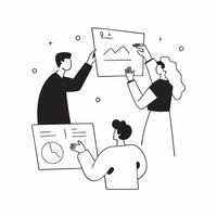 Candid shot of a creative director guiding a design team concept as A candid shot of a creative director guiding a design team through a project with the camera capturing the creat Cleans vector