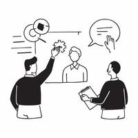 Candid shot of a COO discussing operational changes with the team concept as A candid shot of a COO discussing operational changes with the team capturing the engaged and collabora Cleans vector