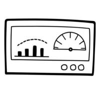 Dashboard icon with floating widgets concept as A dashboard icon with widgets floating slightly above the main interface isolated on a white background The scene represents real t Cleans Set 2 vector