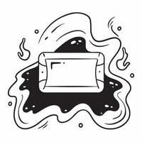 Digital waves border with glowing edges and central copy space concept as A border frame featuring digital waves with glowing edges that frame a central copy space The waves creat Cleans vector