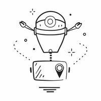 Drone with holographic navigation map and copy space concept as A drone with floating holographic navigation data glowing around it The right side of the image is left blank for c Cleans vector