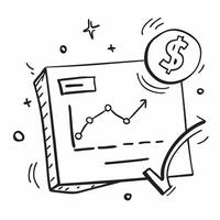 Dollar sign and graph border frame with ROI Focus text and copy space concept as A dynamic border frame featuring a dollar sign and graph in opposite corners with the text ROI Focu Cleans vector