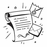 Envelope and document border frame with Campaign Management text and copy space concept as A dynamic border frame featuring an envelope and document at opposite corners with the te Cleans vector