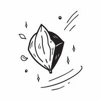 Falling Leaf and Frost Crystal with Winter Chill Text concept as A falling leaf and frost crystal floating together with Winter Chill text subtly included at the bottom The elemen Cleans Set 3 vector