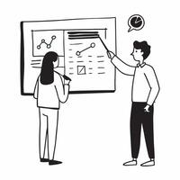 Financial officer explaining tax strategies on a whiteboard concept as A candid shot capturing a financial officer standing and explaining tax strategies on a whiteboard during a m Cleans vector