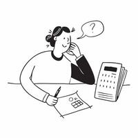 Financial officer making a phone call while looking at financial reports concept as A candid shot of a financial officer making a phone call while reviewing financial reports The Cleans vector