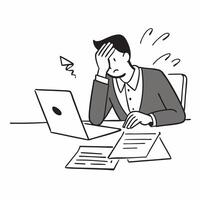 Financial officer reviewing documents with a thoughtful expression concept as A candid shot capturing a financial officer sitting at a desk reviewing documents with a thoughtful ex Cleans vector