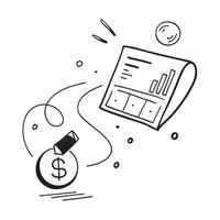 Flat Abstract floating calculator and dollar sign with Financial Precision text concept as A dynamic featuring an abstract floating calculator and dollar sign with the words Cleans vector