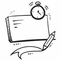 Flat Border frame with arrow and clock for Timing concept as A border frame featuring an arrow and a clock representing timing in business The layout includes ample copy space in Cleans vector