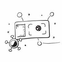 Flat Bio inspired border with molecular structure and copy space concept as A border frame featuring a bio inspired molecular structure design framing a central copy space The mol Cleans vector