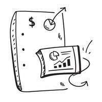 Flat Dollar sign and graph border frame with ROI Focus text and copy space concept as A dynamic border frame featuring a dollar sign and graph in opposite corners with the text ROI Cleans vector