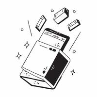 Flat E reader with floating holographic bookmarks and copy space concept as An e reader displaying floating holographic bookmarks that glow with vibrant colors The upper section o Cleans vector