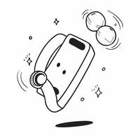Flat Fitness tracker with holographic activity rings and copy space concept as A fitness tracker displaying floating holographic activity rings glowing brightly The left side of t Cleans vector