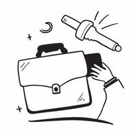 Flat Floating briefcase and gavel with Corporate Law text concept as A sleek design featuring a floating briefcase and gavel with the text Corporate Law The elements are su Cleans vector