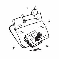 Flat Floating briefcase and pen with Content Creation text concept as A dynamic illustration featuring a floating briefcase and pen with the text Content Creation The desig Cleans vector