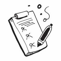 Flat Floating clipboard and pen with Marketing Plan text concept as A sleek illustration of a floating clipboard and pen with the text Marketing Plan The design is isolated Cleans vector