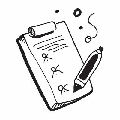 Flat Floating clipboard and pen with Marketing Plan text concept as A sleek illustration of a floating clipboard and pen with the text Marketing Plan The design is isolated Cleans