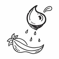 Flat Floating Leaf and Water Droplet with Morning Dew Text concept as A leaf and water droplet appearing to float in mid air with Morning Dew text subtly included at the bottom Th Cleans Set 3 vector