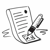 Flat Floating ledger and fountain pen with Financial Records text concept as A design showing a floating ledger and fountain pen paired with the text Financial Records The Cleans vector