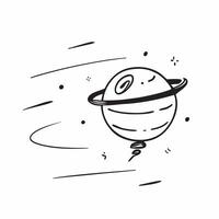 Flat Floating quantum sphere with light trails on an isolated white background concept as A glowing quantum sphere hovering mid air with light trails spiraling around it all set ag Cleans vector