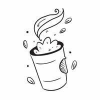 Flat Floating smoothie cup with fruits forming a colorful swirl with Fresh Blend text concept as A vibrant illustration of a floating smoothie cup with fruits creating a col Cleans vector