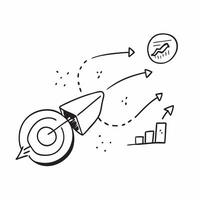 Flat Floating target and arrow with Campaign Success text concept as A dynamic illustration of a floating target and arrow with the text Campaign Success The design is isol Cleans vector